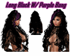 Long Black W/Purple Bang