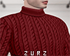 Z| Sweater T-Neck Red.