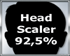 Head scaler 92.5% male
