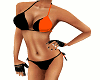 Black/Orange Rave Bikini
