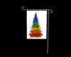 Rainbow tree sign