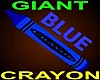 Giant Blue Crayon