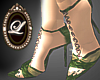 LIZ ebony grn heels