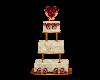 RED BIEGE WEDDING CAKE