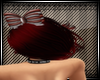 crimson hair bow