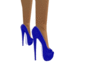 blue studded heels