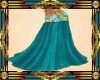 [SMS] TEAL FLOWER GOWN