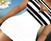 striped retro dress