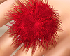 ❤ Xmas Red Pom Ring