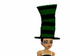 Black/Green Cat Hat