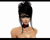 Rose chocker black red
