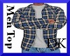 ~D~Blue Plaid Mens shirt