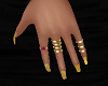 Gold Nails & Rings