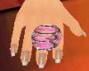 (MA)Silver Ring Pink -R
