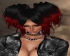 veronica black/red ombre