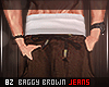 [8z] Baggy Brown Jeans .