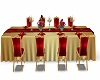 Gold&Red Reception Table