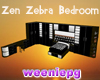 Zen Zebra Bedroom