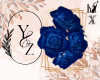 LY Glitter Blue Rose