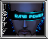 Light Blue Rave Glasses