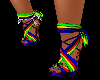 Rainbow Tied-up heels