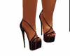 pink/black heels
