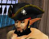 Black Salty Pirate Hat