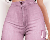 Pink Jean Flares