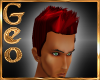 Geo Spiked hair red