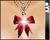 aYY-Red Bow Necklace
