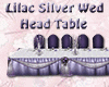 Lilac Silver Wed HeadTab