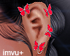$ Red Earring Butterfly