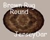 Brown Rug Round