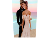 L & M Cutout Wedding