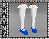 Blue Shoes/White Socks