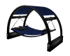 back and blue hammock