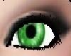 Emrald green eyes
