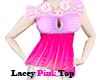 !T Lacey Pink Top