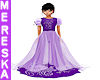 Purple Flower Girl Gown