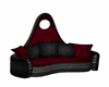 sofa P black & red