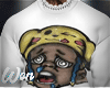 white graphic tee