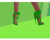 Bow heels green