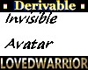 Invisible avatar