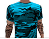 Turquoise Camo Shirt (M)