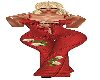 *F RED FLOWER JUMPER