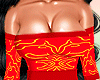 Oriental Mini Red Dress