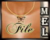[Mel] File Necklace Gold
