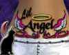 Lil Angel belly tattoo