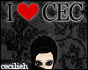 ! i heart cec - headsign