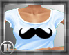 Blue Stache Top